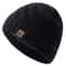 Unisex Peak Label Winter Beanie Plush FurLined Warm Knitted Hat 8