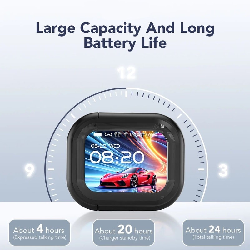 Wireless Bluetooth Translation Earphones RealTime Language Translator HD Audio 1