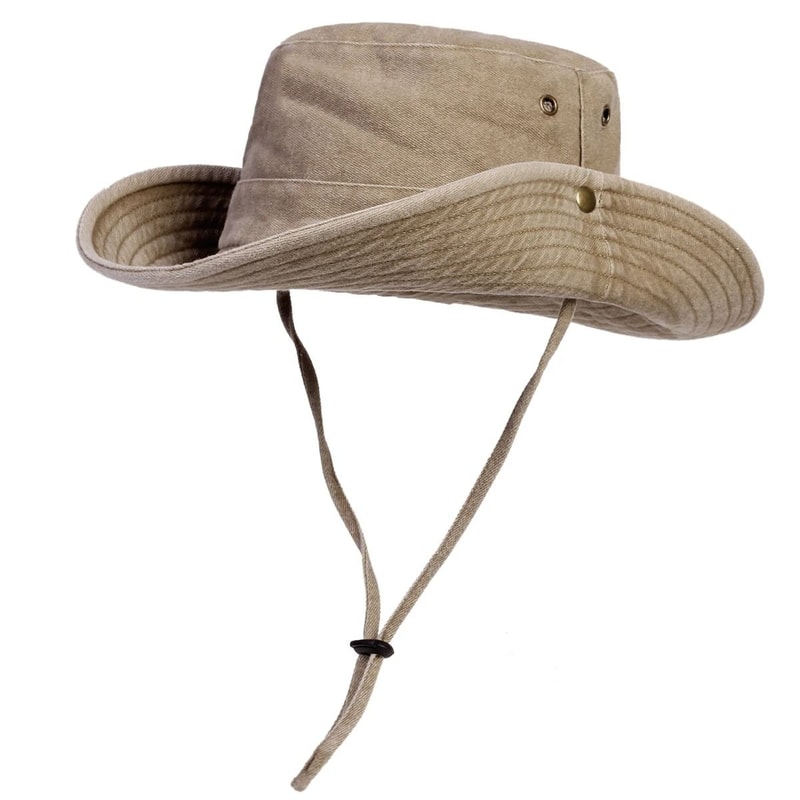 Washed Bucket Hat Large Brim Outdoor Fisherman Cap For Sun Protection 8