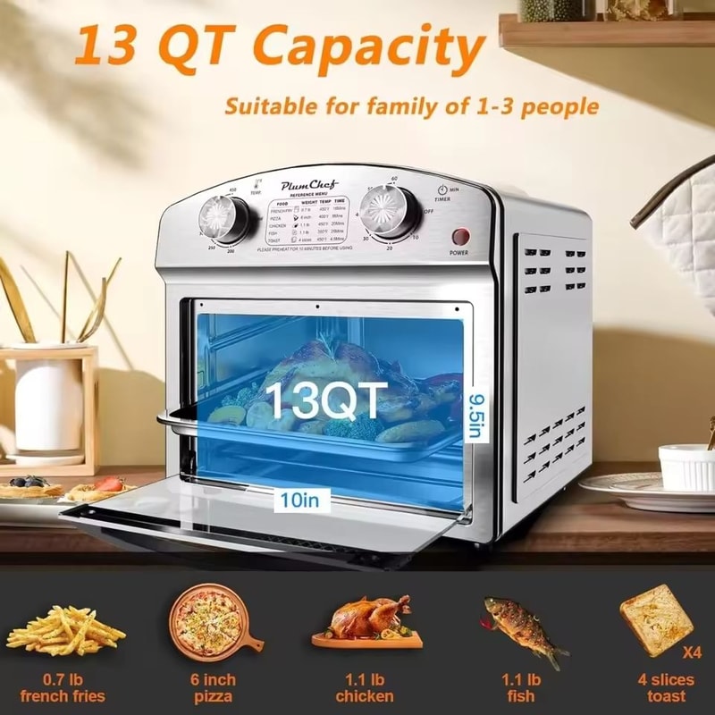 13QT Multifunctional Air Fryer Convection Oven Large Capacity Digital Toaster Oven 1