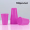 100Piece Colored Disposable Plastic Cup Set Durable 220ml Party Supplies 10