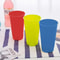 100Piece Colored Disposable Plastic Cup Set Durable 220ml Party Supplies 2