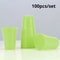 100Piece Colored Disposable Plastic Cup Set Durable 220ml Party Supplies 6