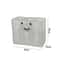 3Grid Foldable Laundry Basket Durable Triple Compartment Dirty Clothes Hamper 5