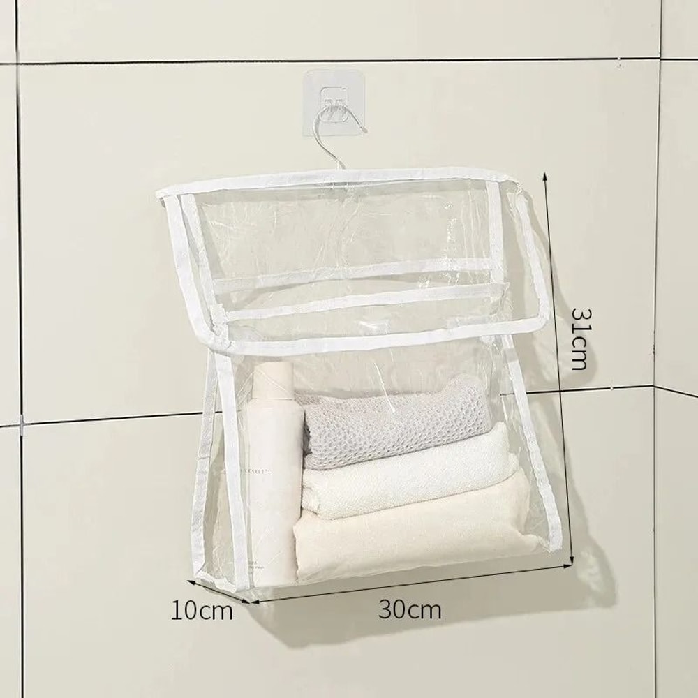 Waterproof Hanging Bathroom Bag Transparent Storage For Clothing Tech 9