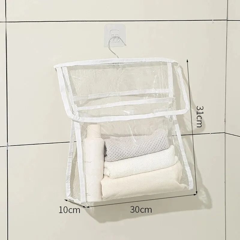 Waterproof Hanging Bathroom Bag Transparent Storage For Clothing Tech 9