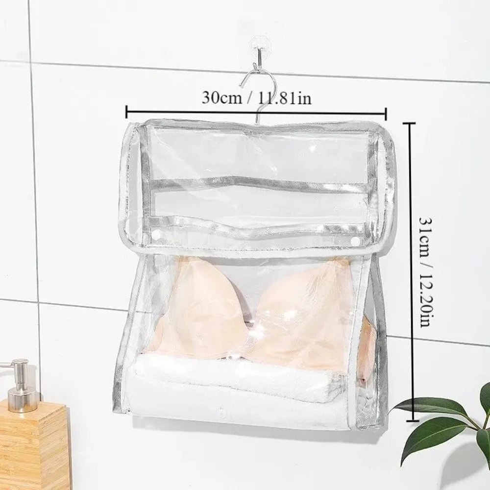 Waterproof Hanging Bathroom Bag Transparent Storage For Clothing Tech 12