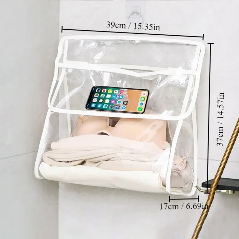 Waterproof Hanging Bathroom Bag Transparent Storage For Clothing Tech 6