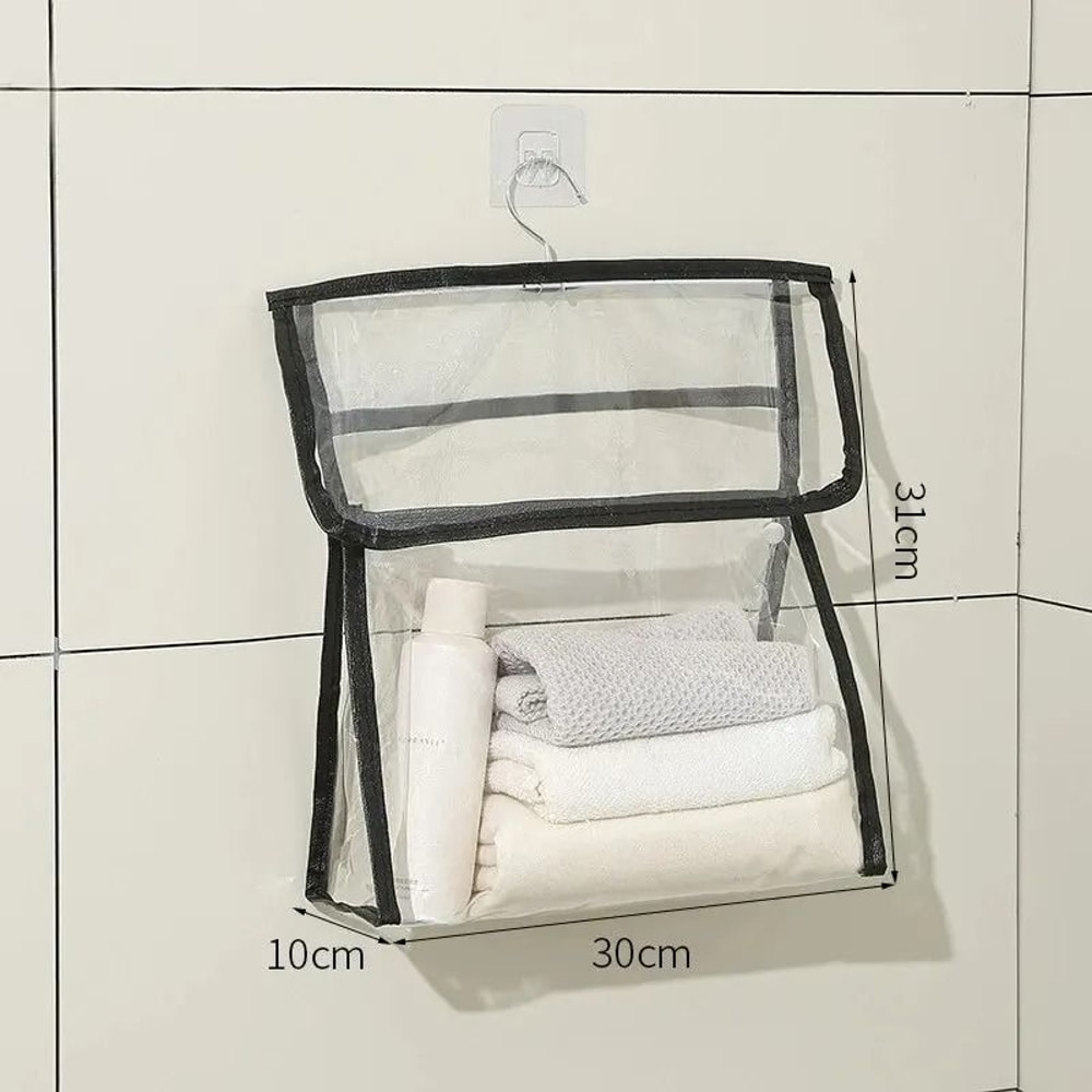 Waterproof Hanging Bathroom Bag Transparent Storage For Clothing Tech 7
