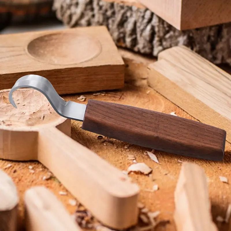 Professional Woodworking Carving Hook Knife DIY Curved Wood Scraper 4