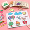 42Piece Wooden DIY Drawing Template Set Childrens Creative Art Tool Kit 4