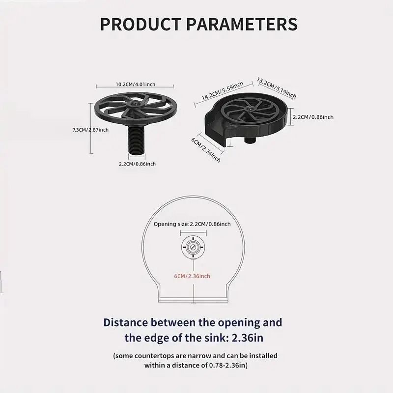 Automatic HighPressure Cup Washer QuickClean Glass Rinser For Kitchen Sinks 2