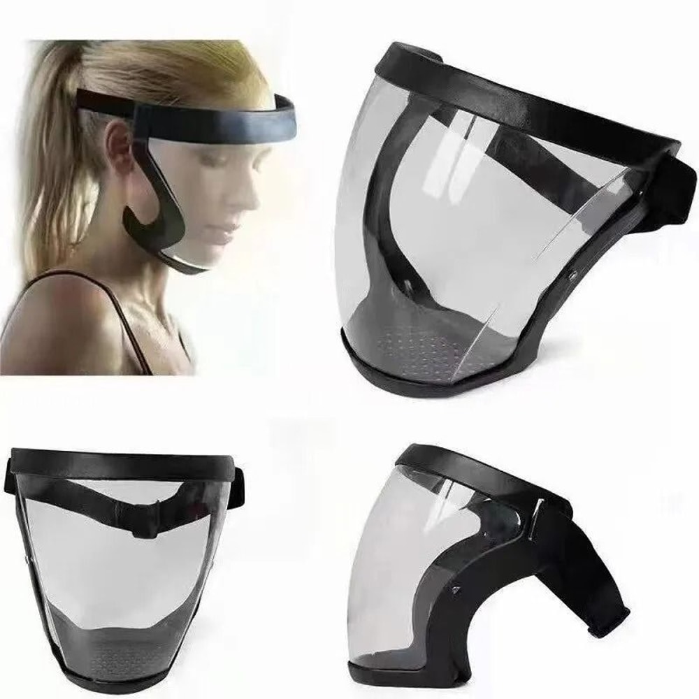 HD Transparent Safety Face Shield Full Protection AntiFog AntiSplash Mask 0