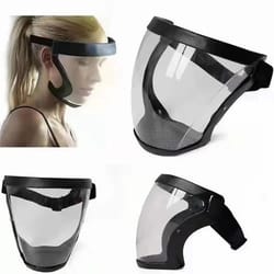 hd transparent safety face shield – full protection anti-fog & anti-splash mask