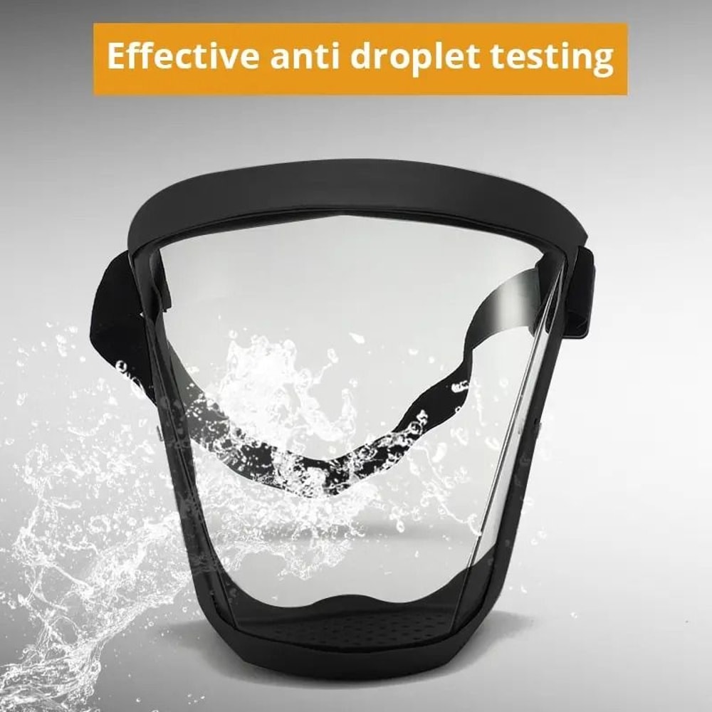 HD Transparent Safety Face Shield Full Protection AntiFog AntiSplash Mask 2