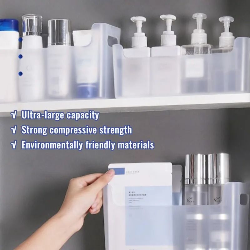 Kitchen Cabinet Layered Shelf Storage Box SpaceSaving Drawer Cabinet Organizer 4