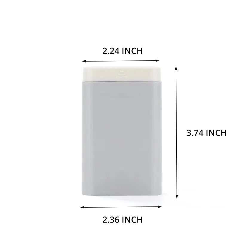 6Grid Rectangle Medicine Box Portable Vitamin Pill Storage Case 12