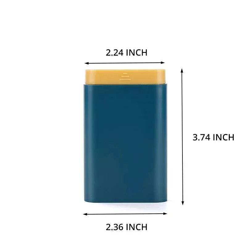 6Grid Rectangle Medicine Box Portable Vitamin Pill Storage Case 6