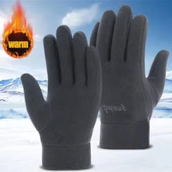 mens & womens thicken thermal winter gloves – windproof fleece skiing & cycling mittens