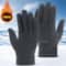 Mens Womens Thicken Thermal Winter Gloves Windproof Fleece Skiing Cycling Mittens 0