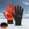 Thermal Football Outdoor Sports Gloves Waterproof HighDensity Nylon Grip 0