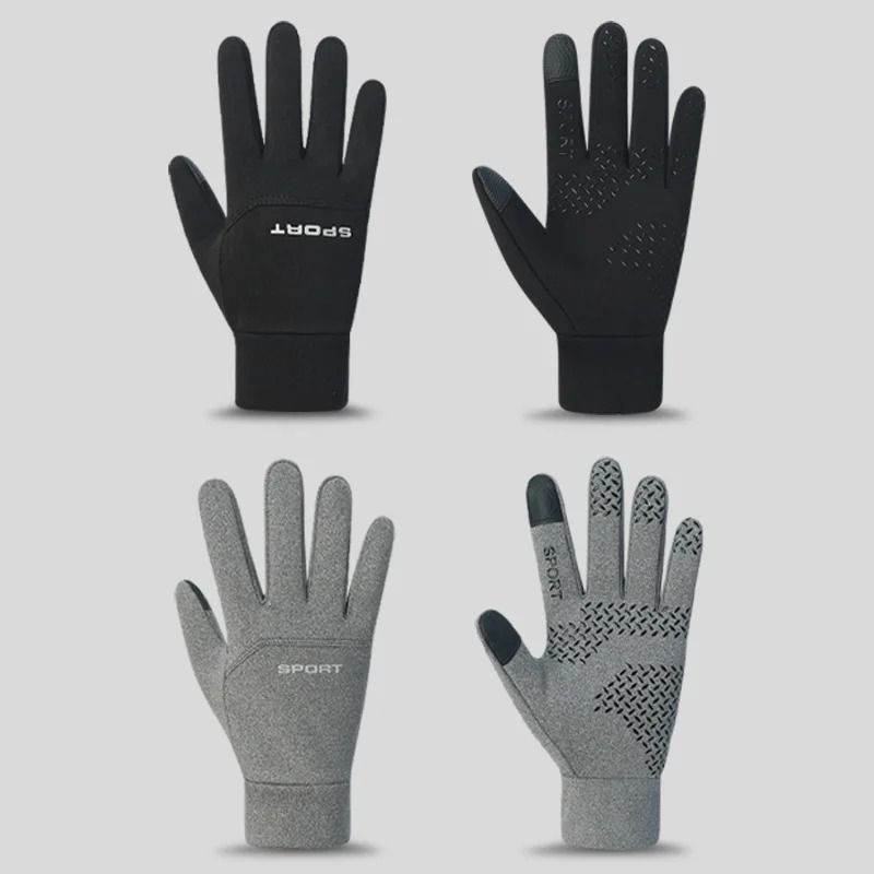 Thermal Football Outdoor Sports Gloves Waterproof HighDensity Nylon Grip 2