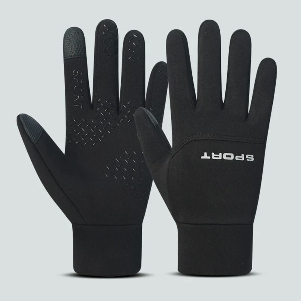 Thermal Football Outdoor Sports Gloves Waterproof HighDensity Nylon Grip 5