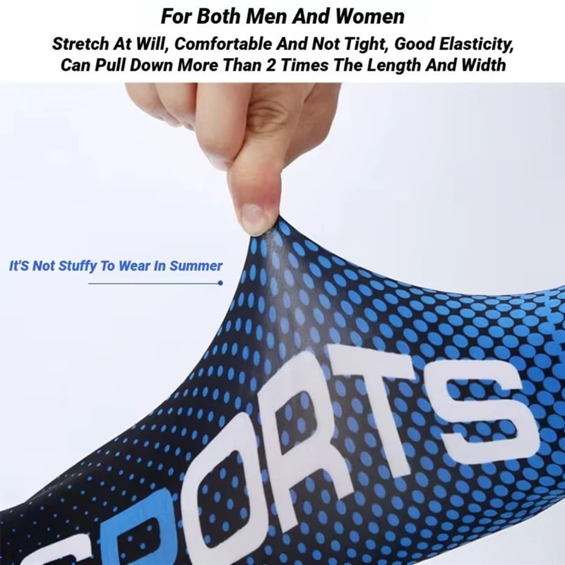 Summer Ice Silk Sunscreen Sleeves Cooling UV Protection AntiSlip Arm Covers 4