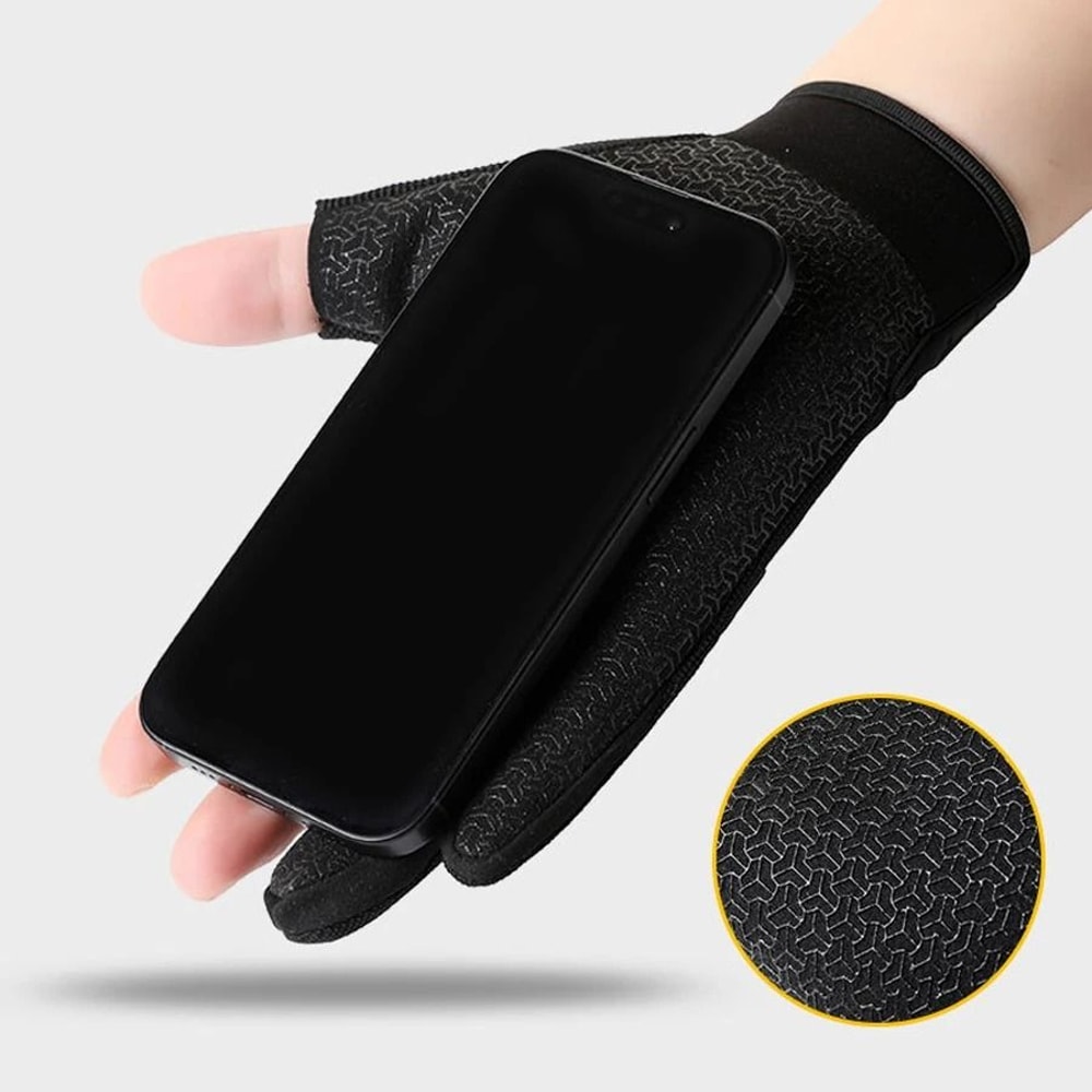 Tactical Fingerless Gloves Outdoor Climbing Training AntiSlip Protection 4
