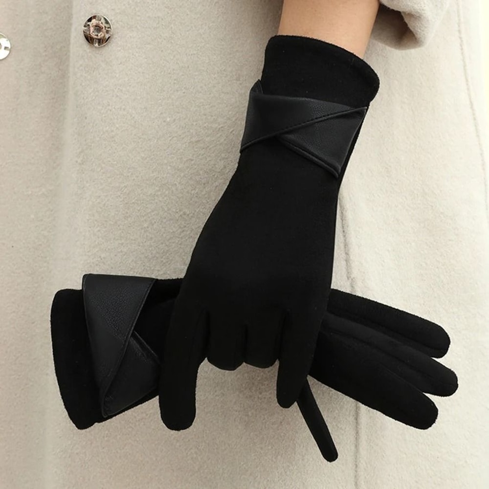 Korean Style Winter Thermal Gloves Touchscreen Windproof Velvet AntiCold Mittens 8