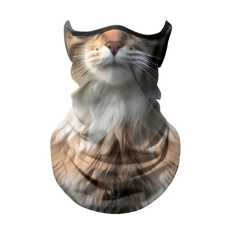 3D Animal Print Ice Silk Bandana Cooling Breathable Face Neck Protection 9