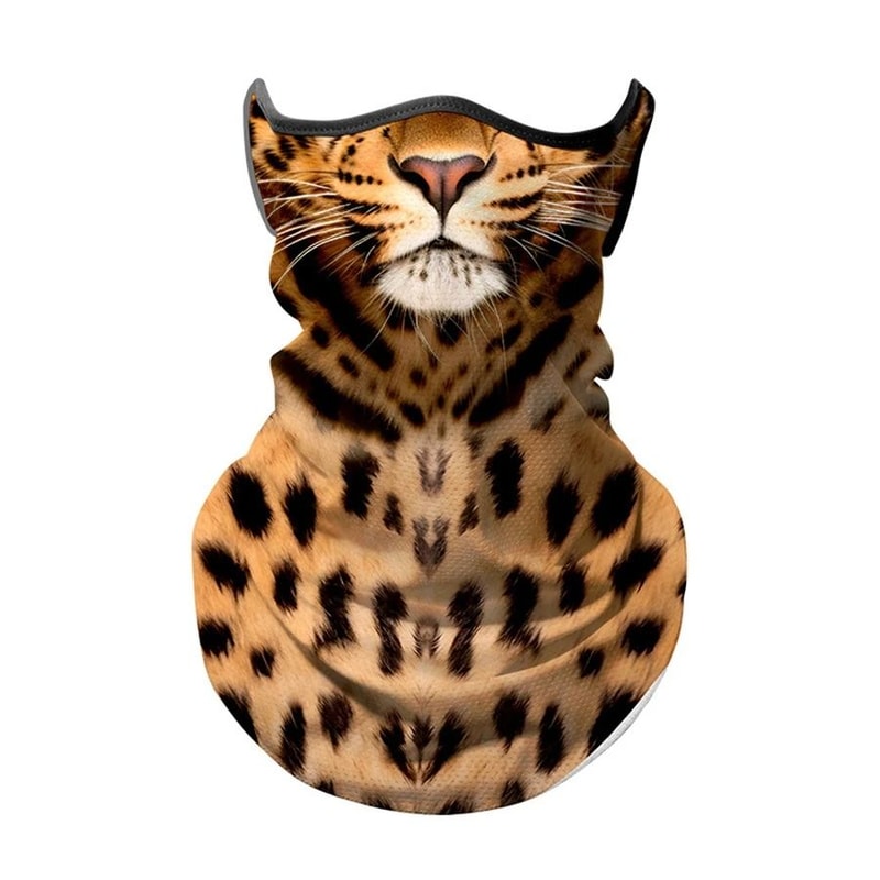 3D Animal Print Ice Silk Bandana Cooling Breathable Face Neck Protection 7