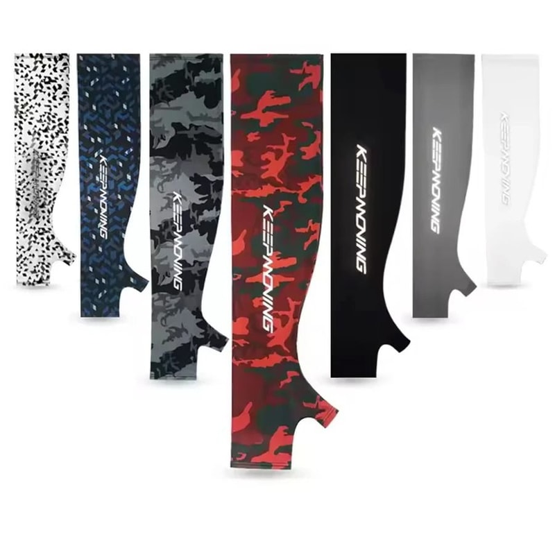 Summer Ice Silk Cooling Arm Sleeves UV Sun Protection Camouflage Sports Cuffs 4