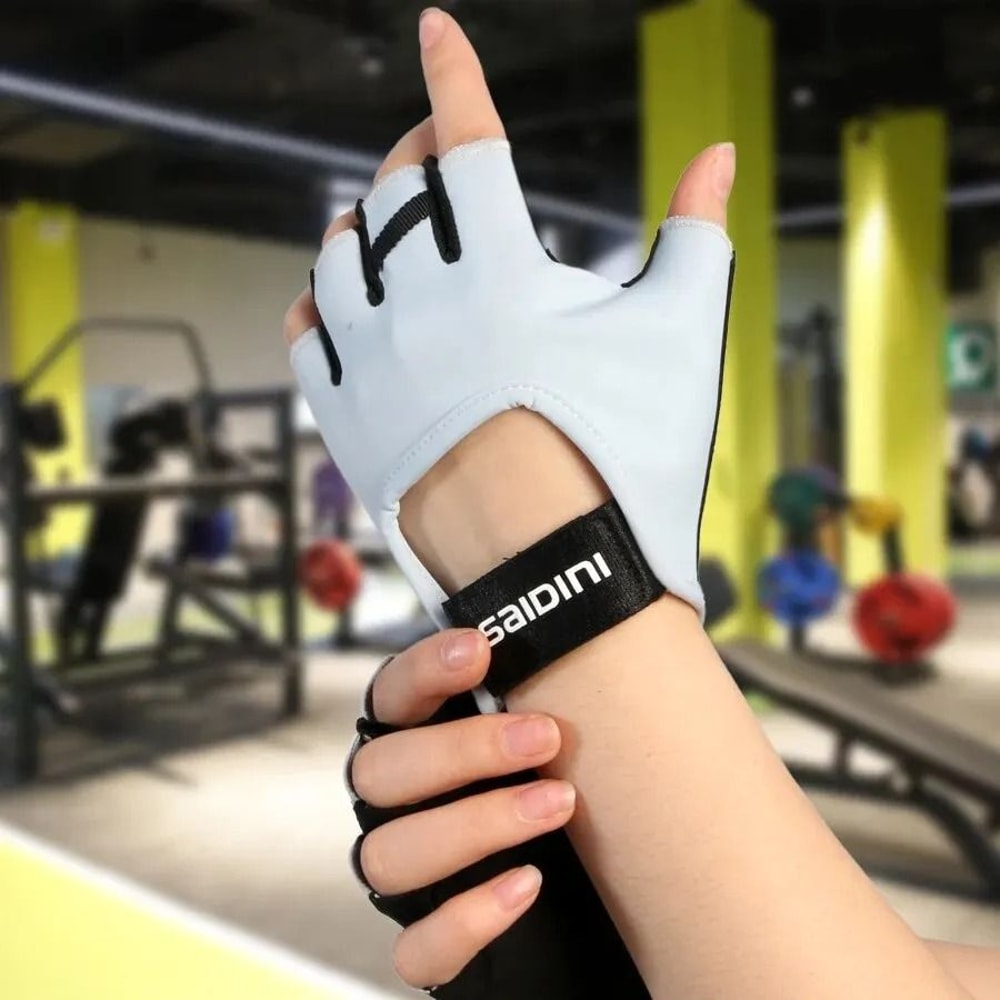 Womens HalfFinger Sports Gloves AntiSlip ShockAbsorbing Fitness Gear 10