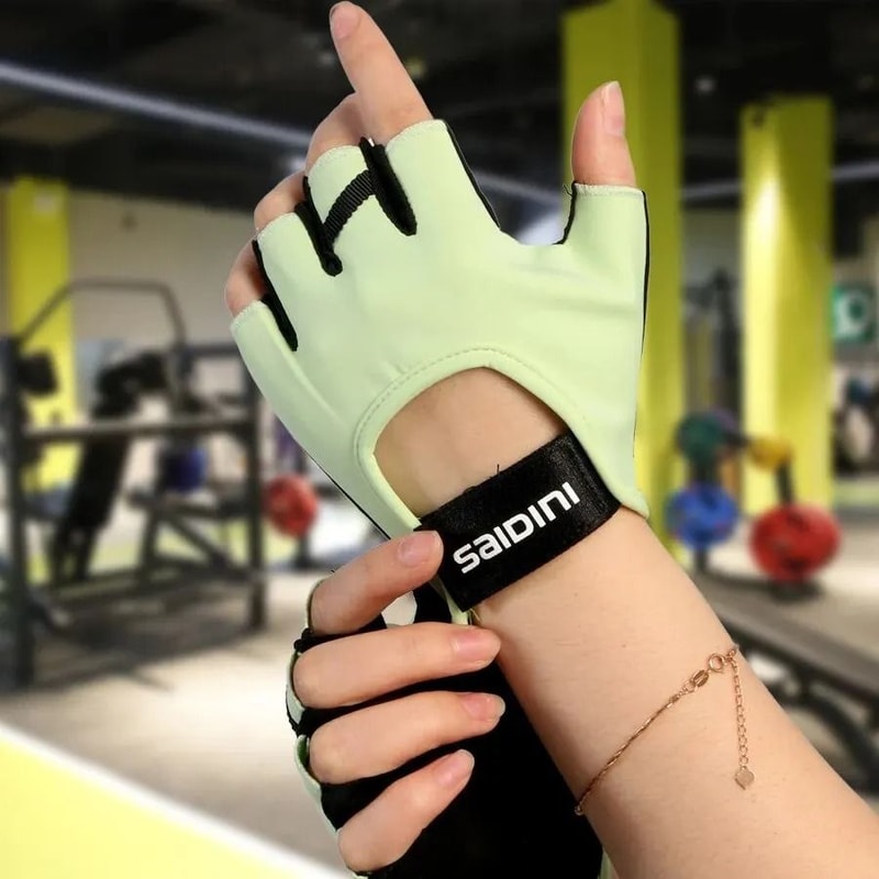 Womens HalfFinger Sports Gloves AntiSlip ShockAbsorbing Fitness Gear 8