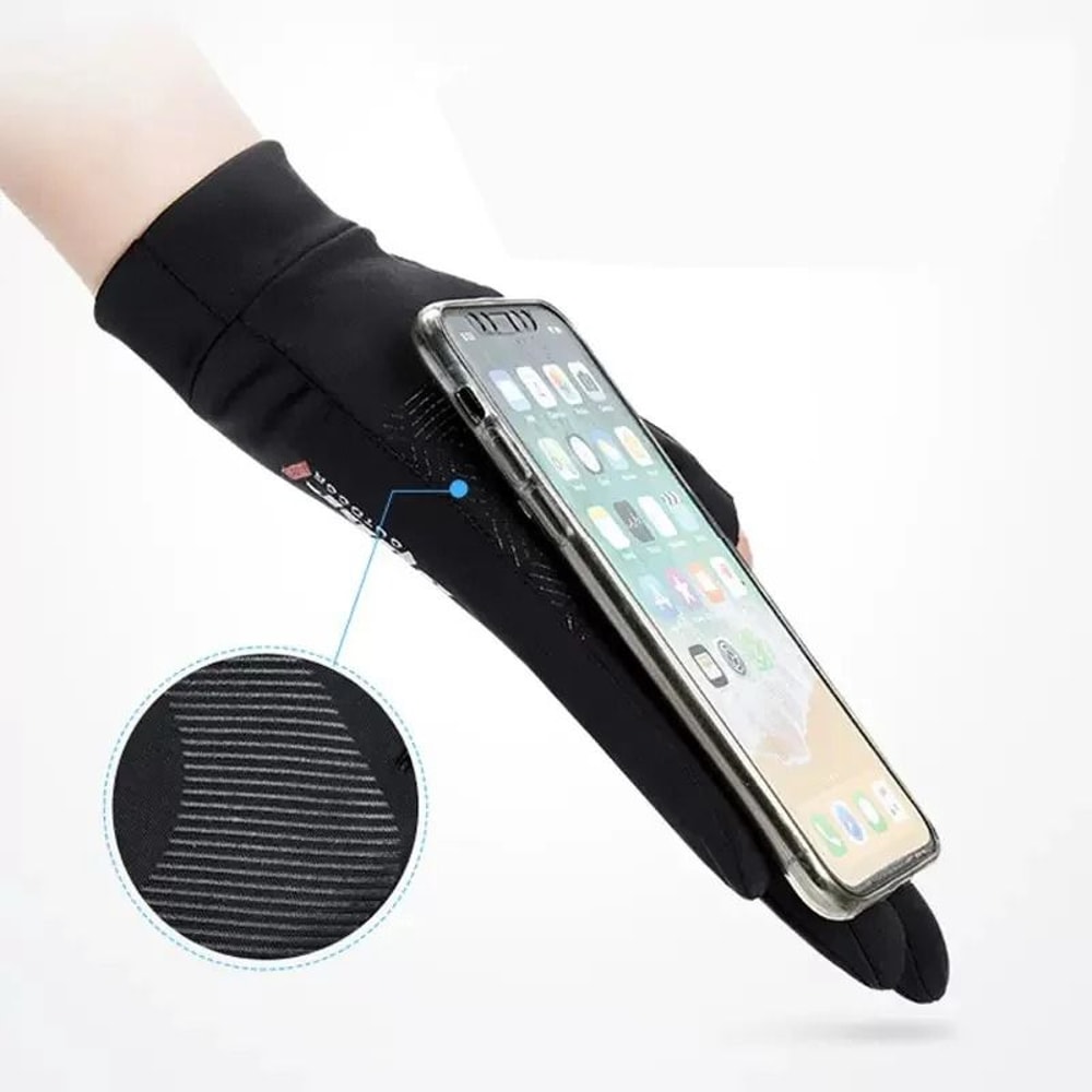 Professional Ice Silk HalfFinger Cycling Gloves HighElastic Sports Fitness Gear 3