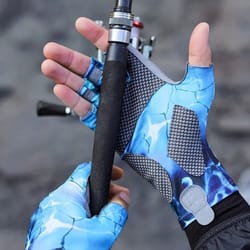 summer fishing gloves – half-finger anti-slip & quick-drying sun protection