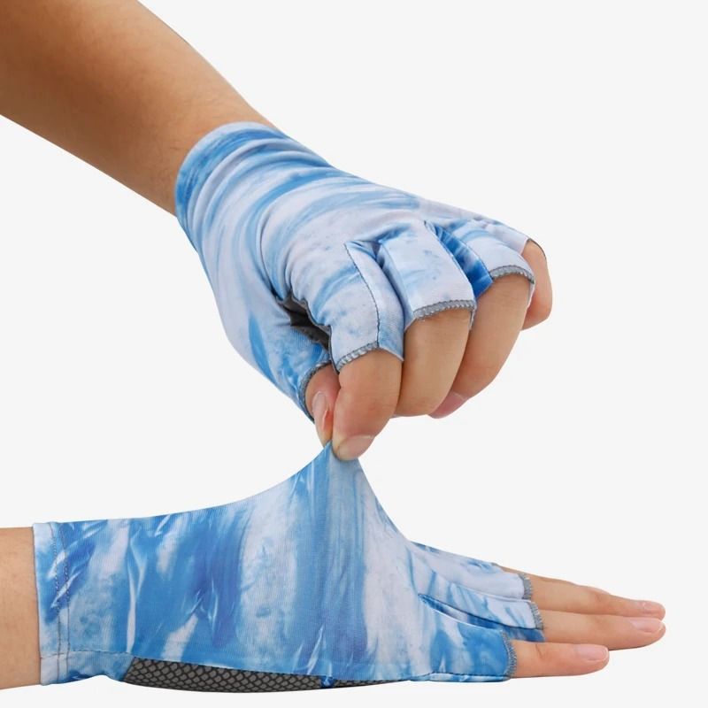 Summer Fishing Gloves HalfFinger AntiSlip QuickDrying Sun Protection 3