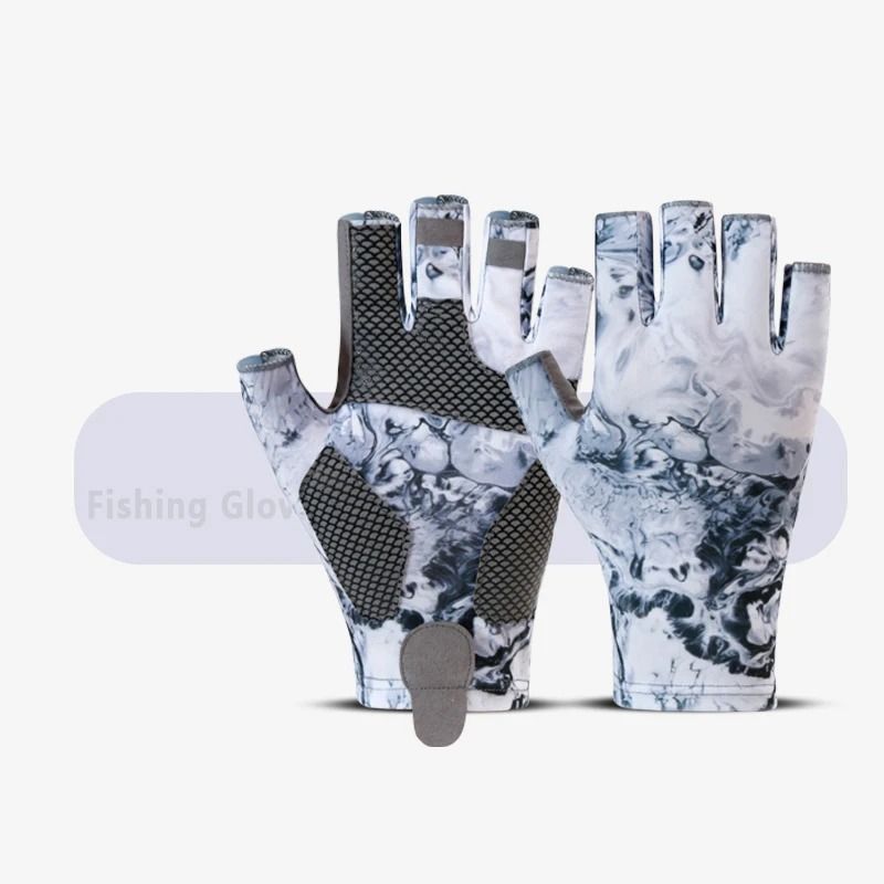 Summer Fishing Gloves HalfFinger AntiSlip QuickDrying Sun Protection 7