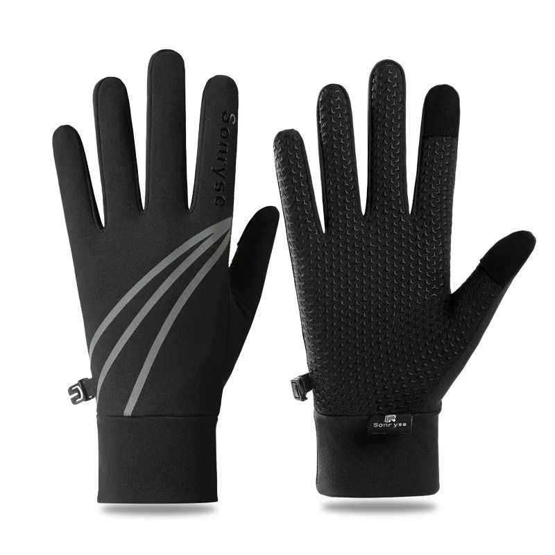 Winter Cycling Gloves Waterproof Fleece Thermal Riding Gear 7