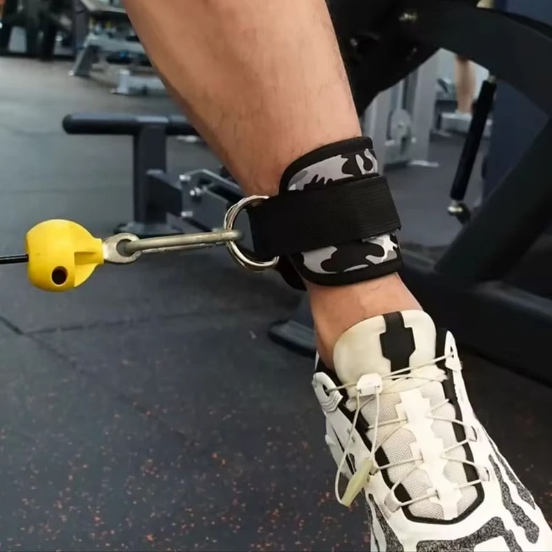 Adjustable Padded Ankle Cuffs For Glute Kickbacks Cable Machine Workouts 5