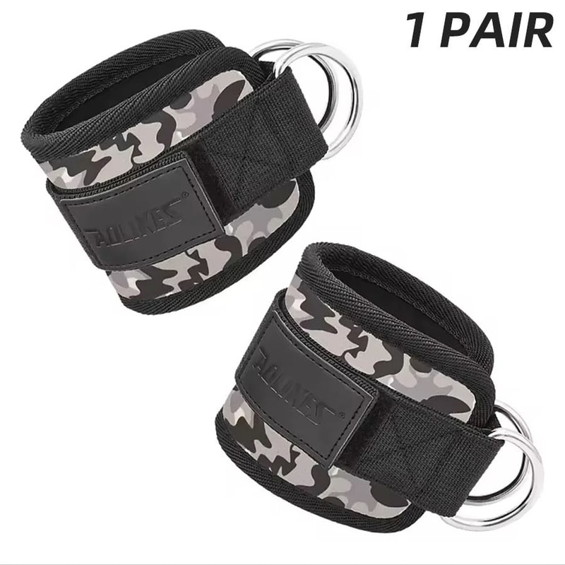 Adjustable Padded Ankle Cuffs For Glute Kickbacks Cable Machine Workouts 7