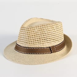 classic breathable panama straw sun hat for men
