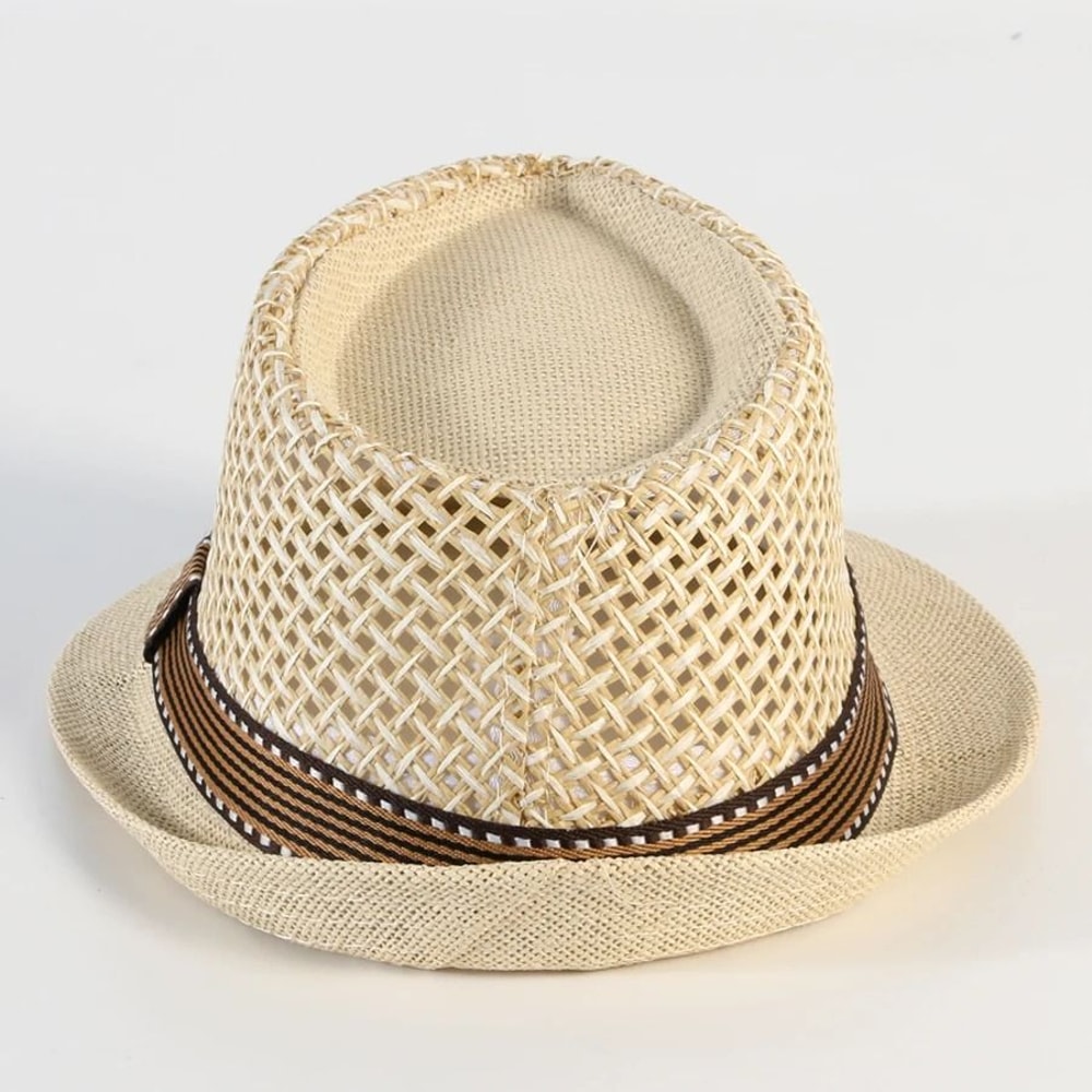 Classic Breathable Panama Straw Sun Hat For Men 1