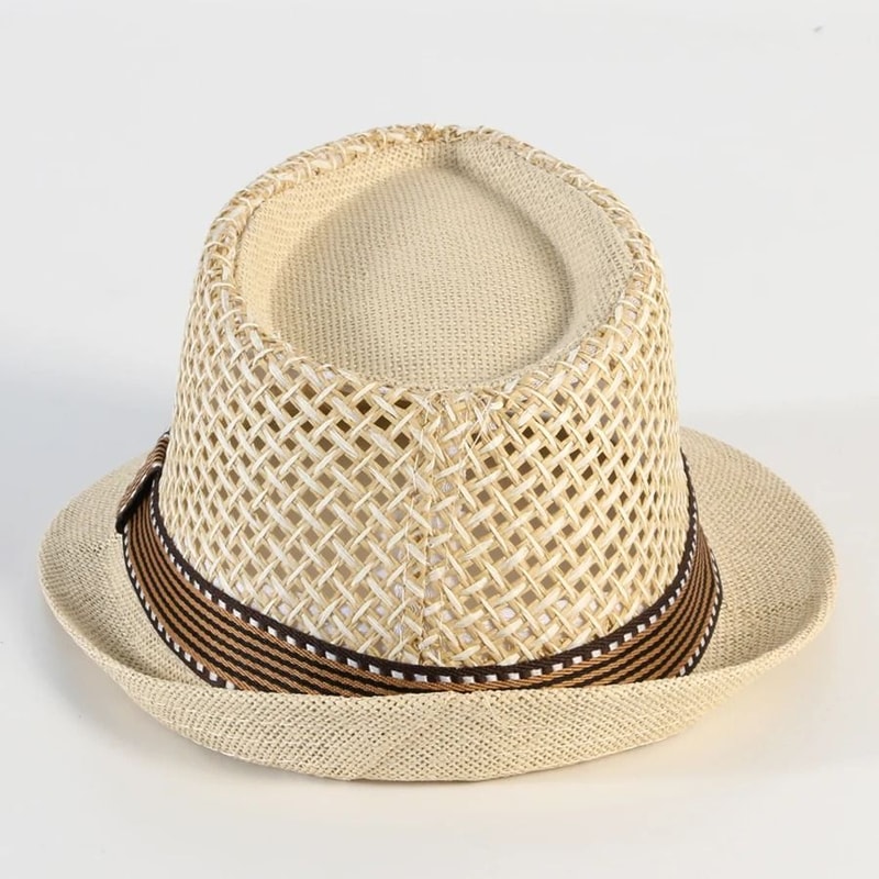 Classic Breathable Panama Straw Sun Hat For Men 1