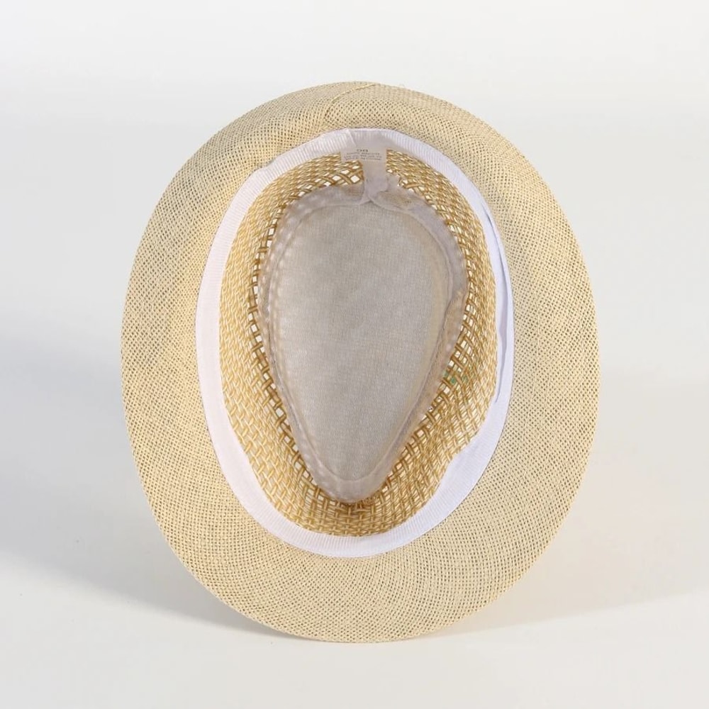 Classic Breathable Panama Straw Sun Hat For Men 2