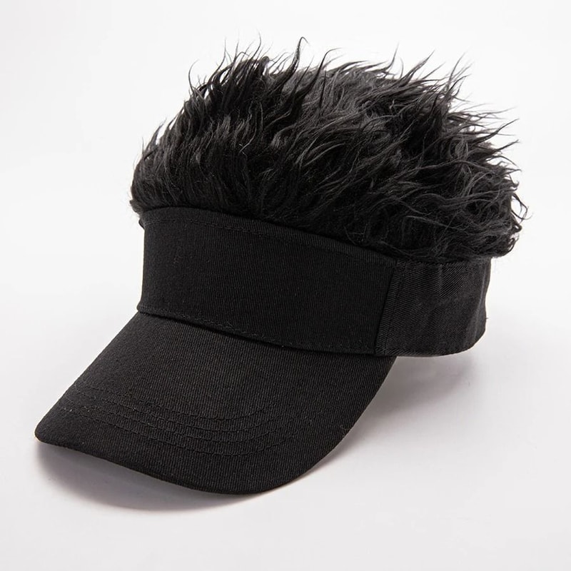 Fun Flare Performance Baseball Hat With Integrated Hair 9