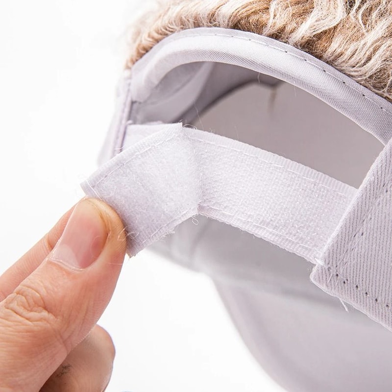 Fun Flare Performance Baseball Hat With Integrated Hair 5