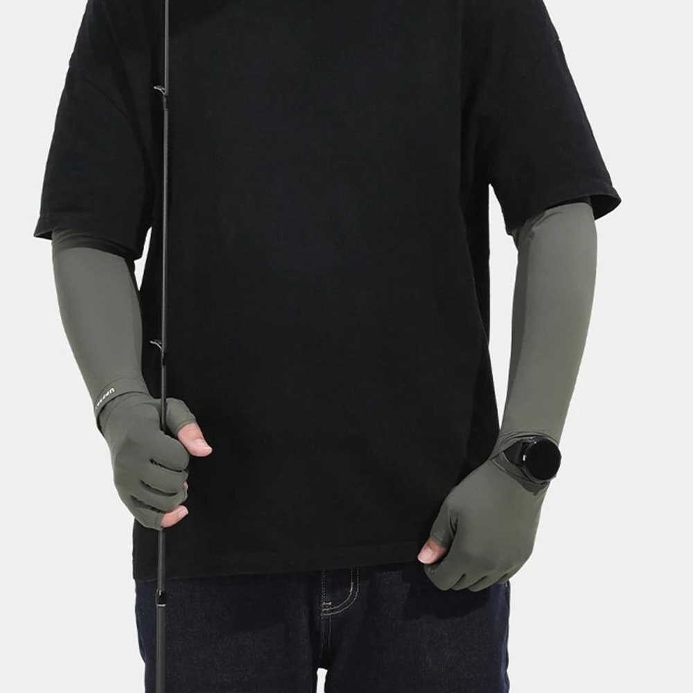 Ice Silk Cooling AntiUV Protective Arm Sleeves 2