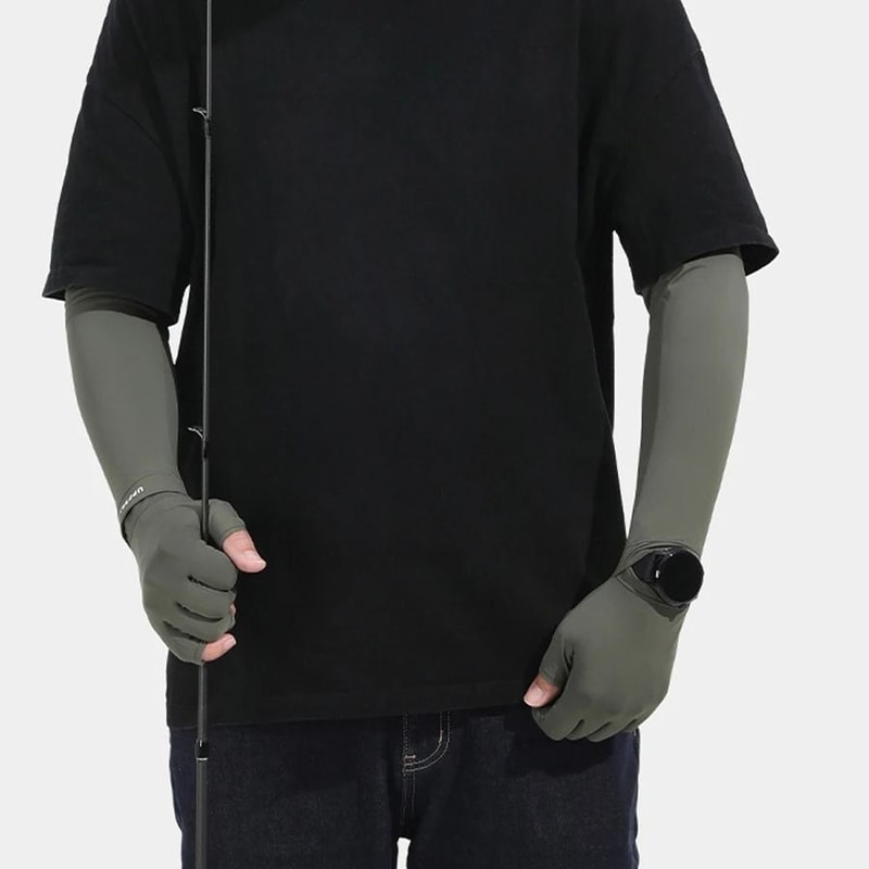 Ice Silk Cooling AntiUV Protective Arm Sleeves 2